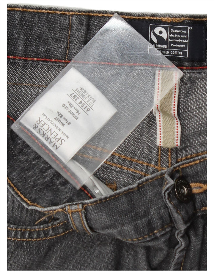 Marks & Spencer Jean droit Blue Harbor homme W32 L29 coton gris