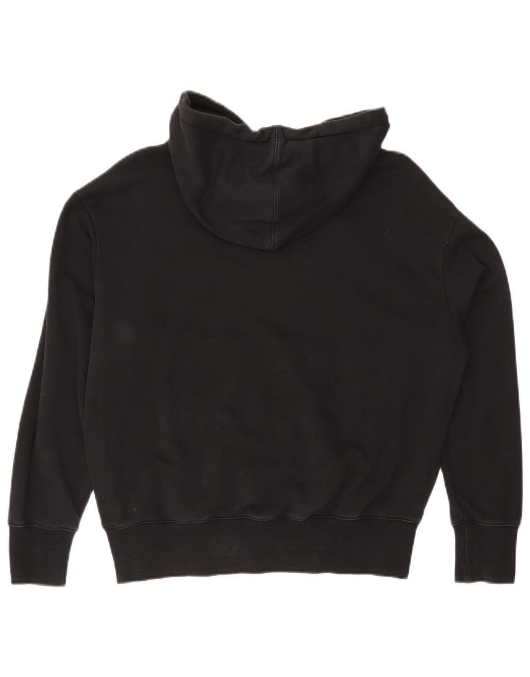 NIKE Pull à capuche graphique surdimensionné Air pour femme UK 6 XS en coton noir