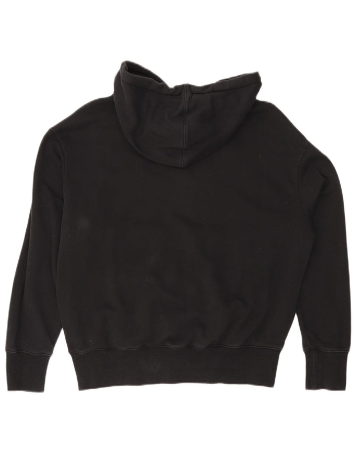 NIKE Pull à capuche graphique surdimensionné Air pour femme UK 6 XS en coton noir