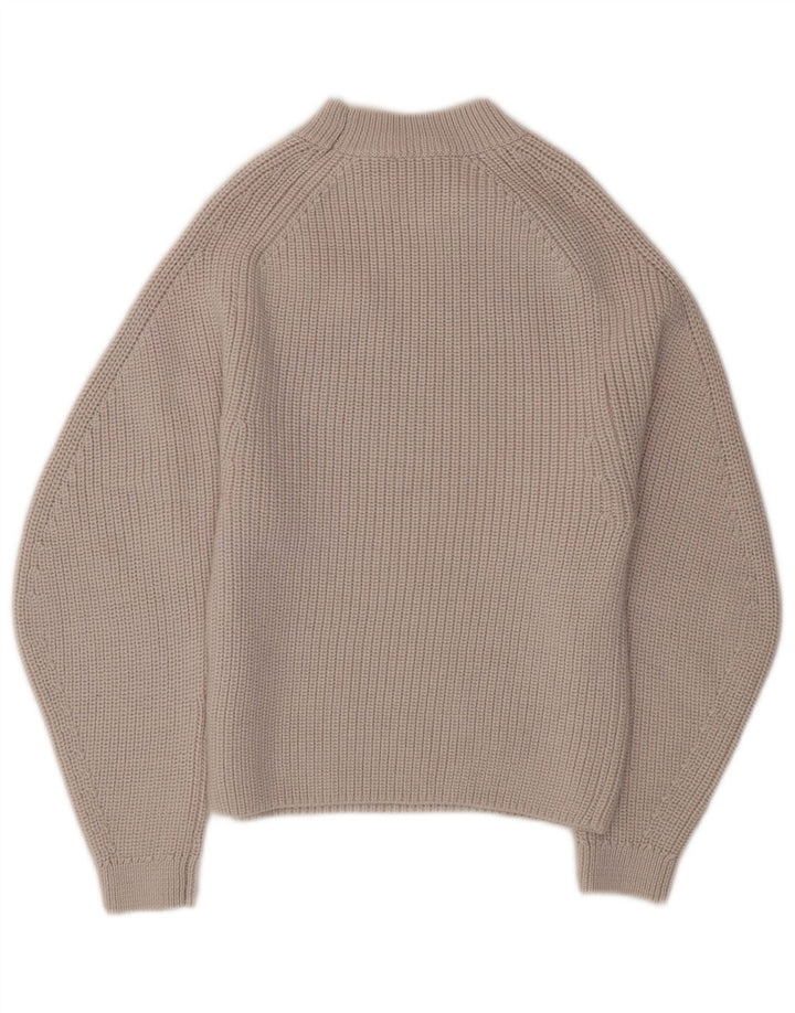 Cos Pull à col roulé pour femme UK 6 XS Gris Laine