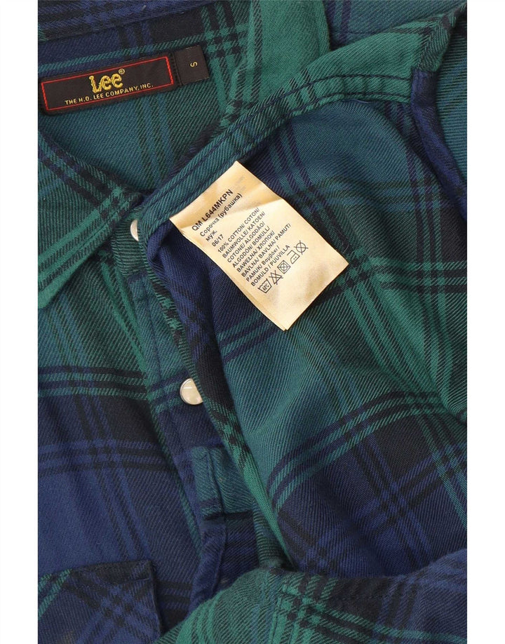Lee Chemise en flanelle pour homme Petit coton à carreaux vert