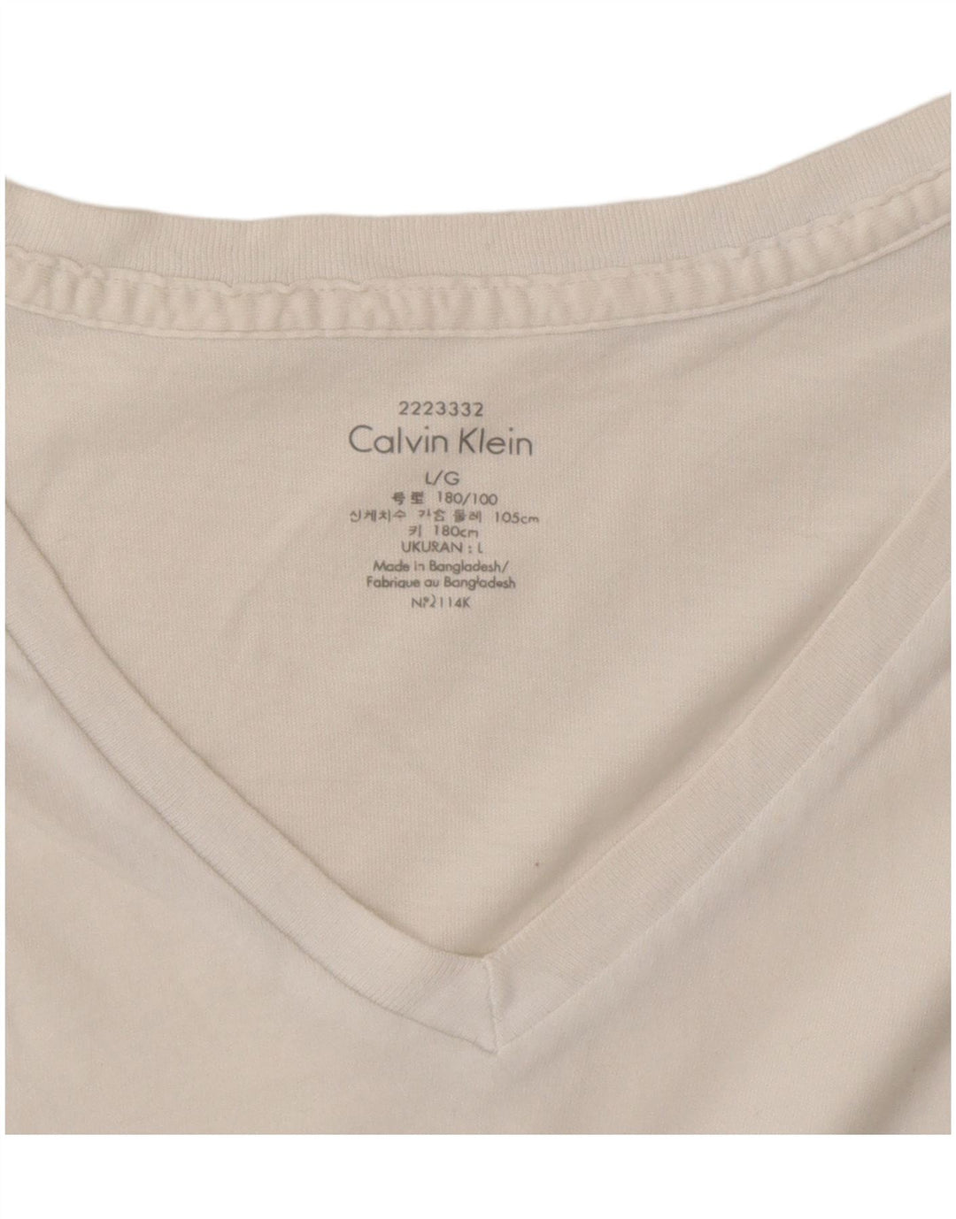 Calvin Klein T-shirt pour homme Grand Blanc