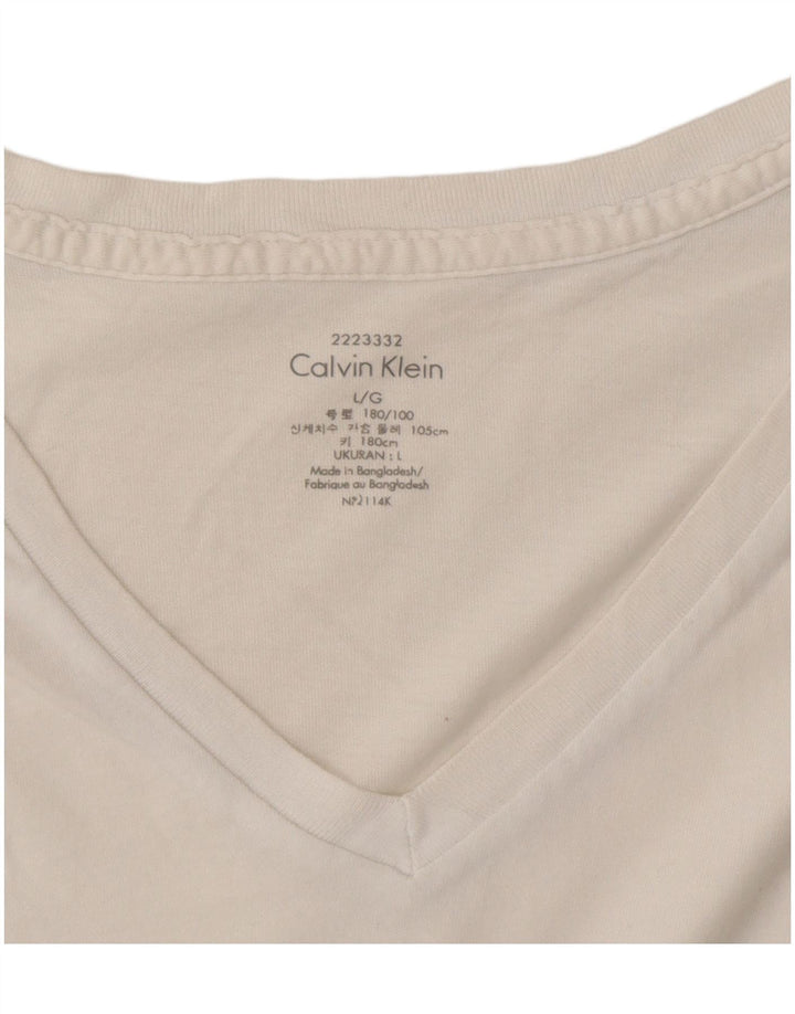 Calvin Klein T-shirt pour homme Grand Blanc