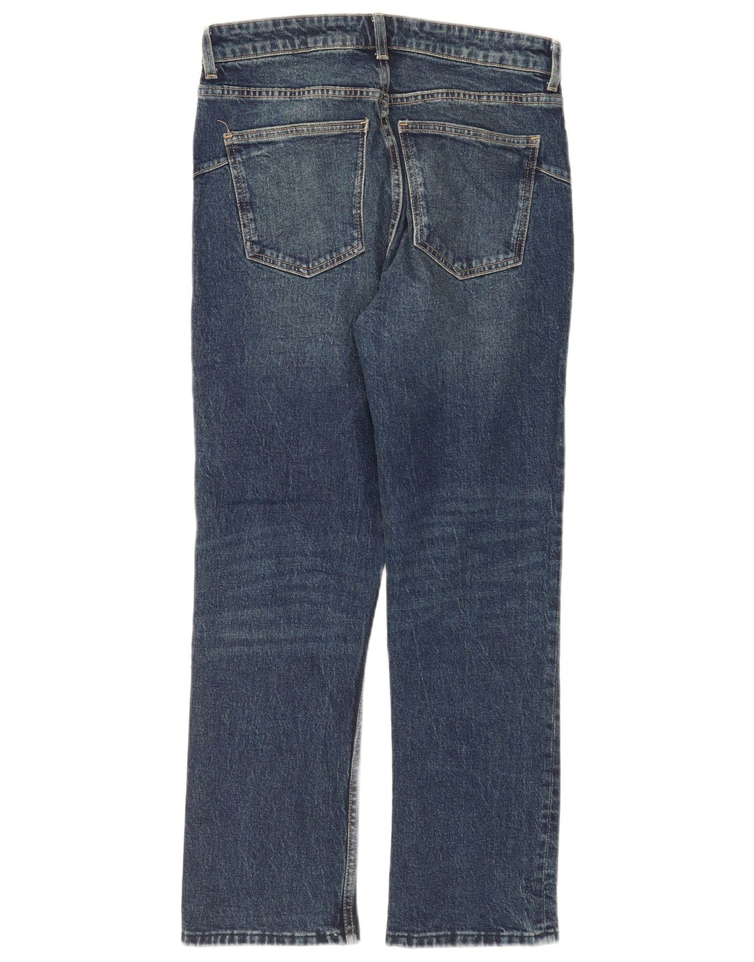Zara Jean droit pour femme EU 40 Medium W30 L28 Bleu marine