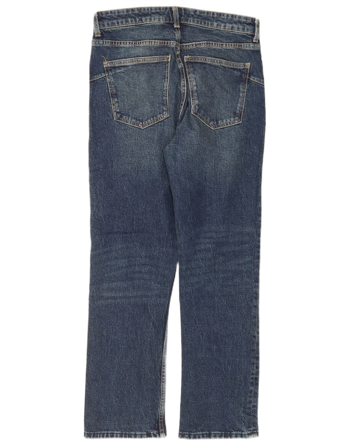 Zara Jean droit pour femme EU 40 Medium W30 L28 Bleu marine