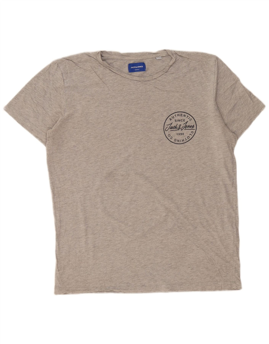 JACK & JONES T-Shirt Graphique Homme XL Gris Coton