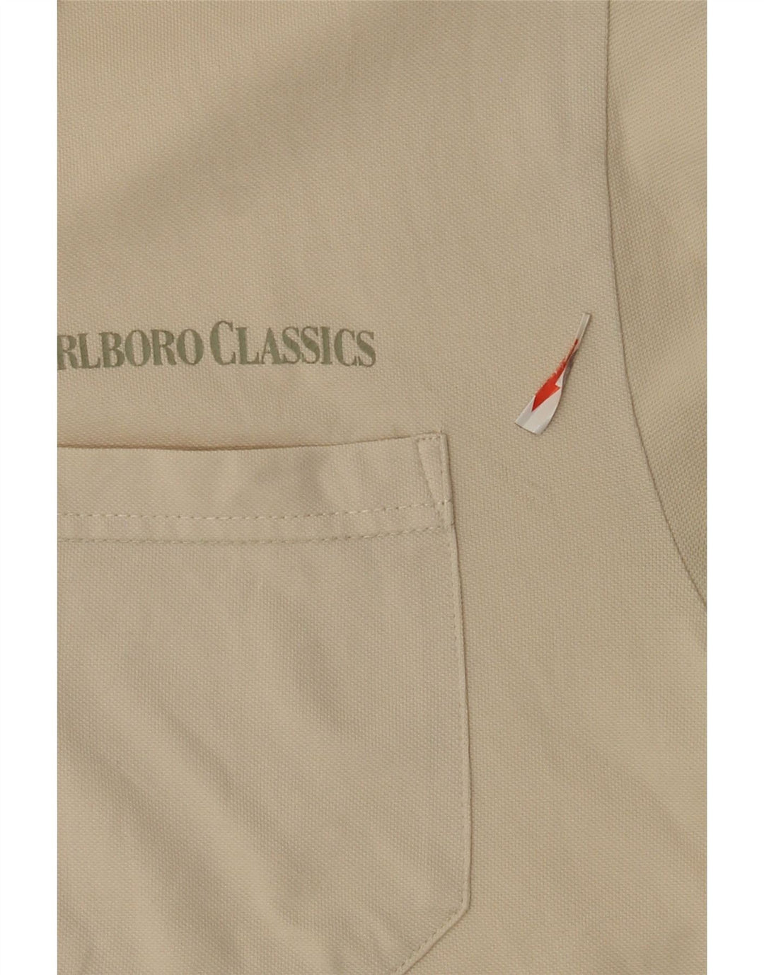 Marlboro Classics Polo Homme Blanc Cassé Moyen Coton