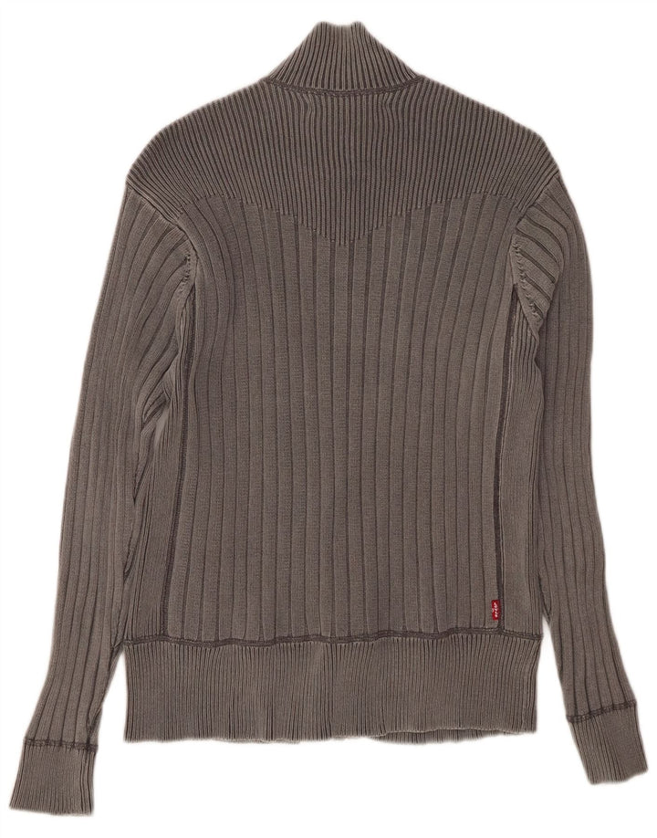 LEVI'S Cardigan Pull Homme Gris Moyen Coton