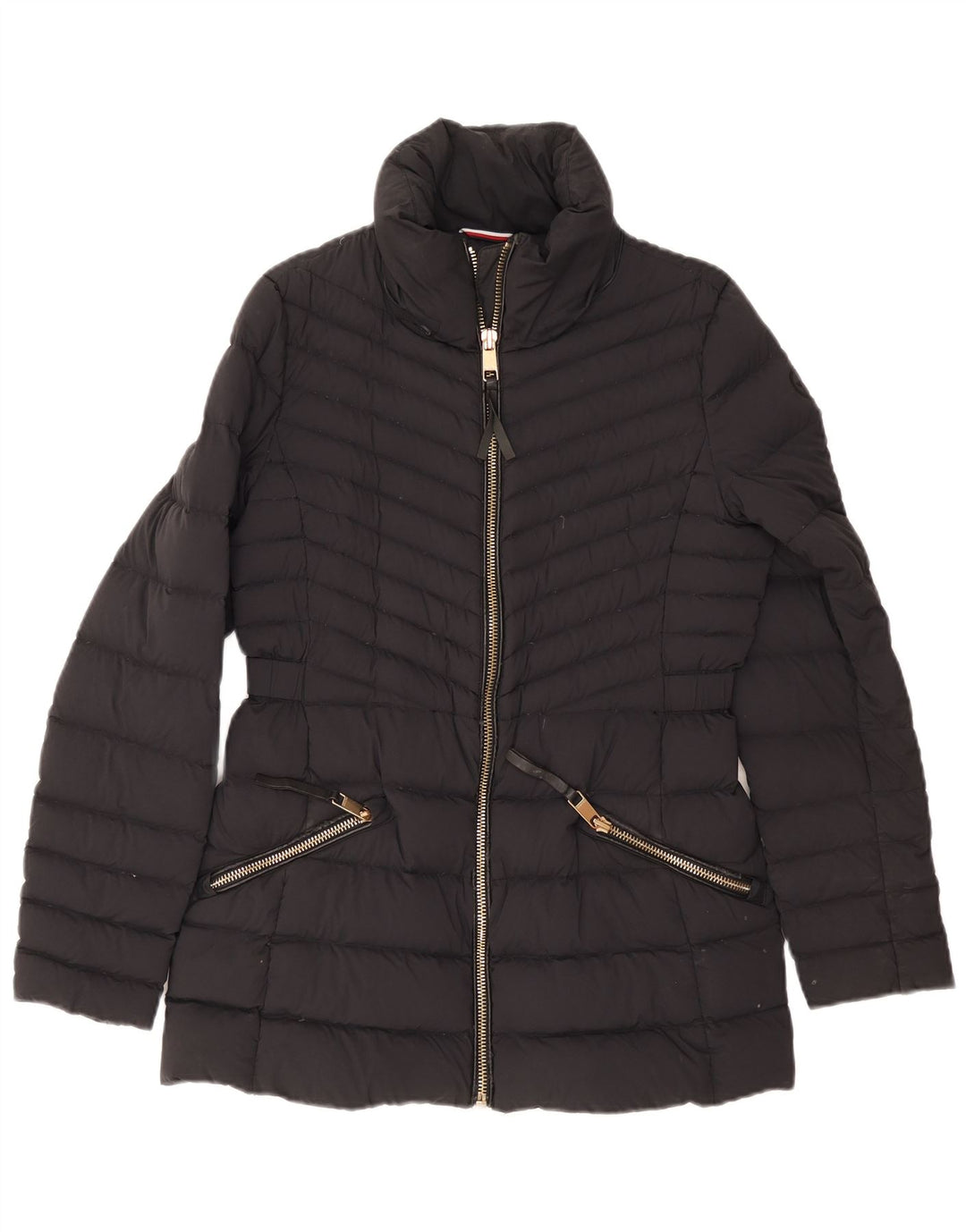Tommy Hilfiger Veste matelassée pour femme UK 12 Medium Navy Blue Polyamide