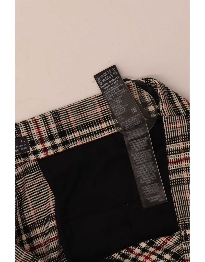 Marks & Spencer Pantalon de costume pour femme UK 14 Large W34 L26 Multicolore