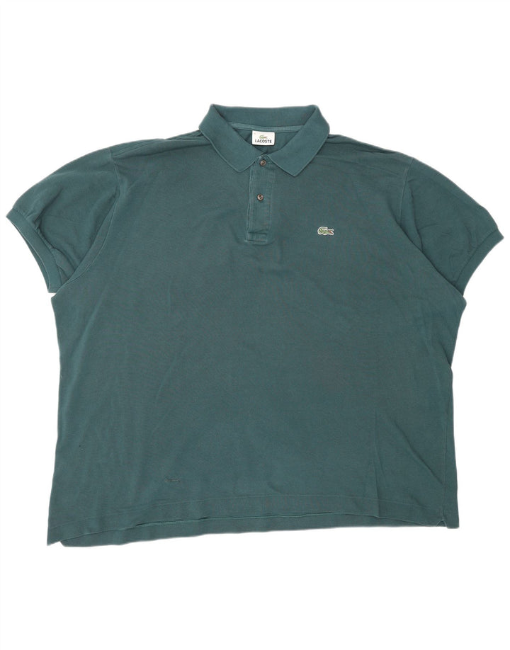 LACOSTE Polo Homme Taille 9 4XL Vert Coton