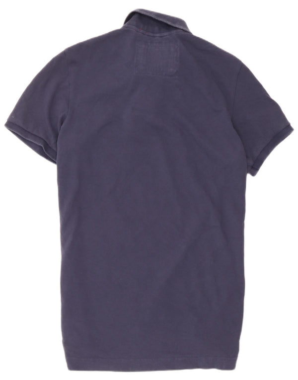 Superdry Polo Femme UK 20 2XL Bleu Marine Coton