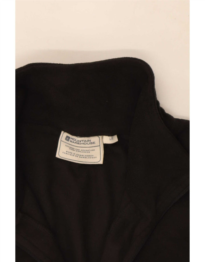 Mountain Warehouse Pull polaire à col zippé pour homme Taille L Noir Polyester