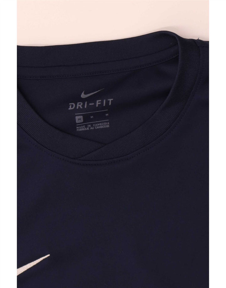 Nike Haut Dri Fit à manches longues pour homme Bleu marine moyen Polyester