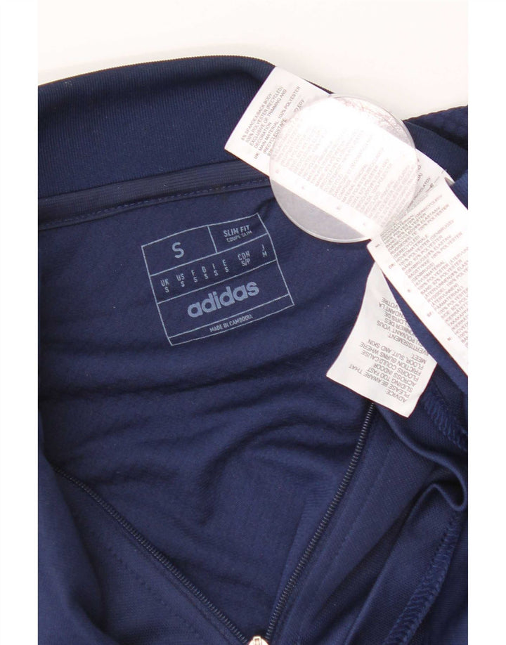 Adidas Hommes Aeroready Slim Fit Pull Survêtement Haut Petit Bleu Marine