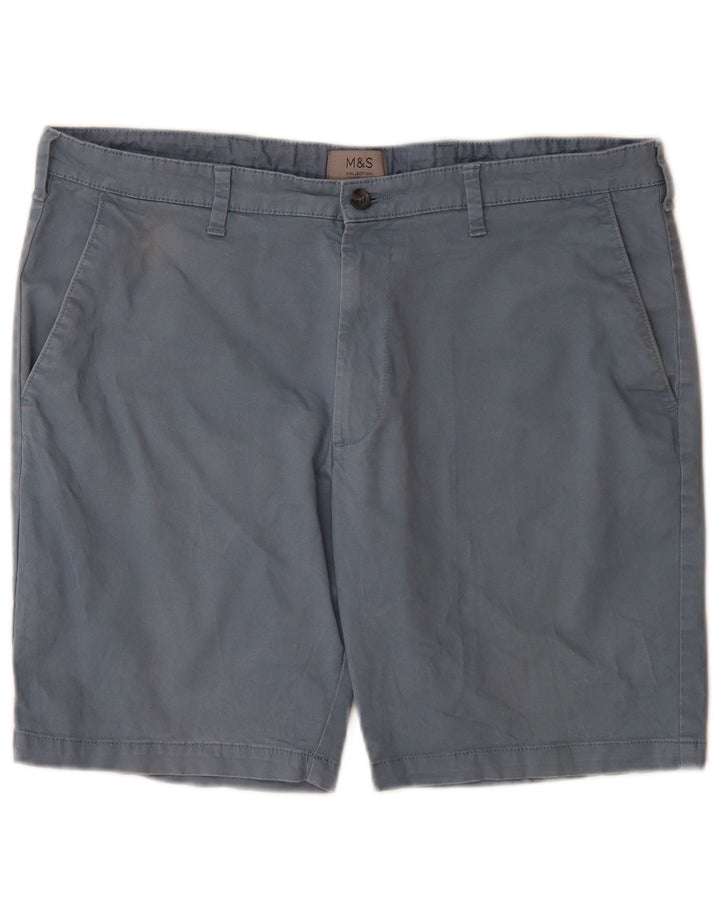 Marks & Spencer Short Chino Homme W38 XL Bleu