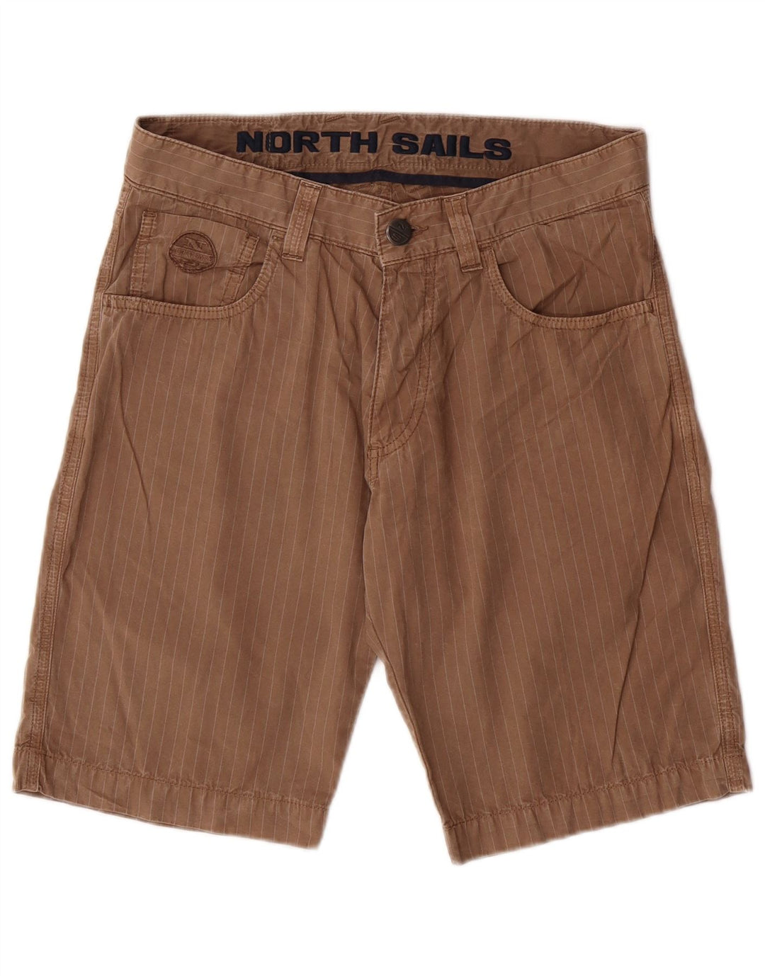 NORTH SAILS Short décontracté pour homme W30 en coton rayé marron moyen