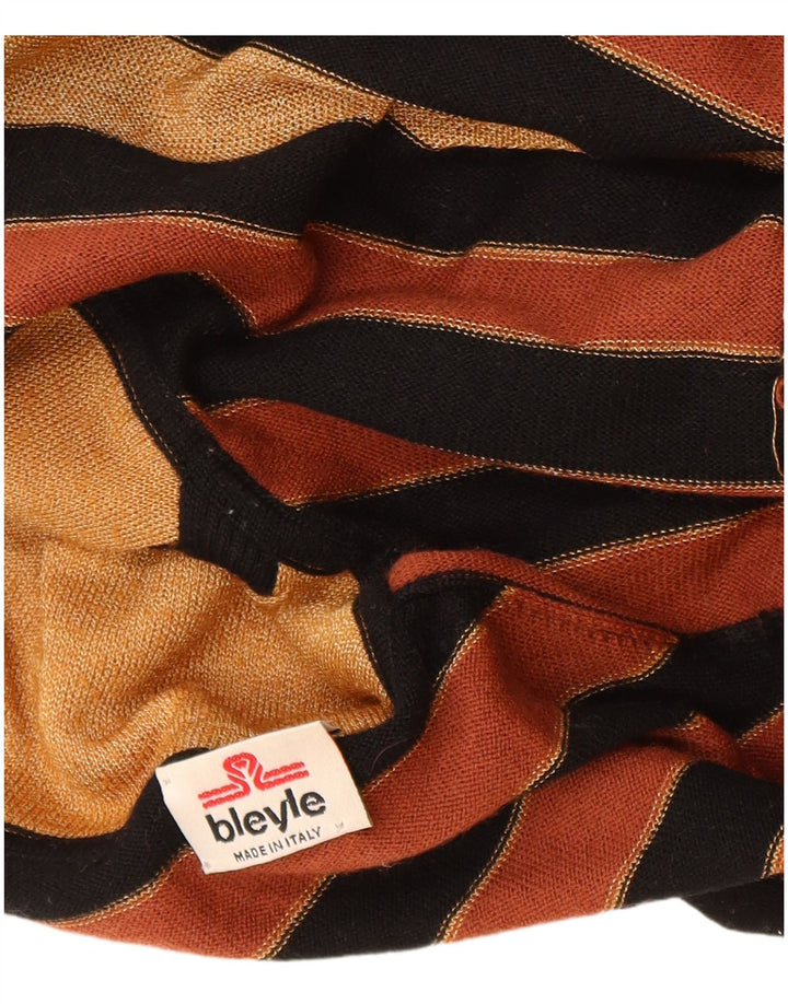 BLEYLE Pull col roulé pour femme UK 12 Medium Noir Rayé