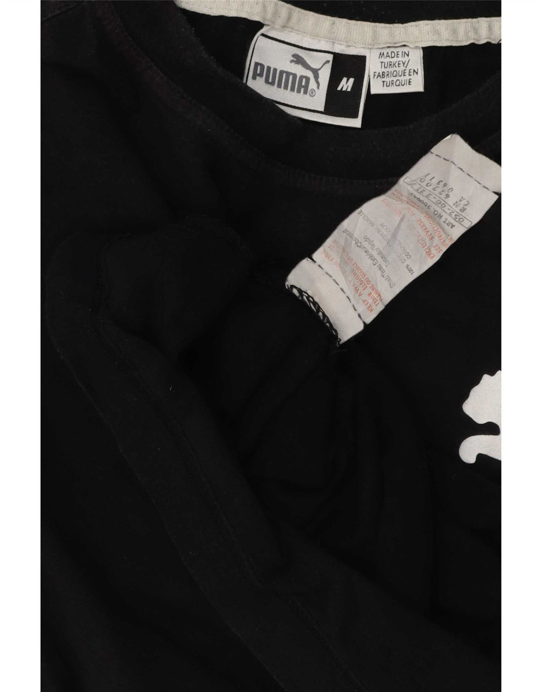 Puma T-Shirt Graphique Homme Noir Moyen Coton