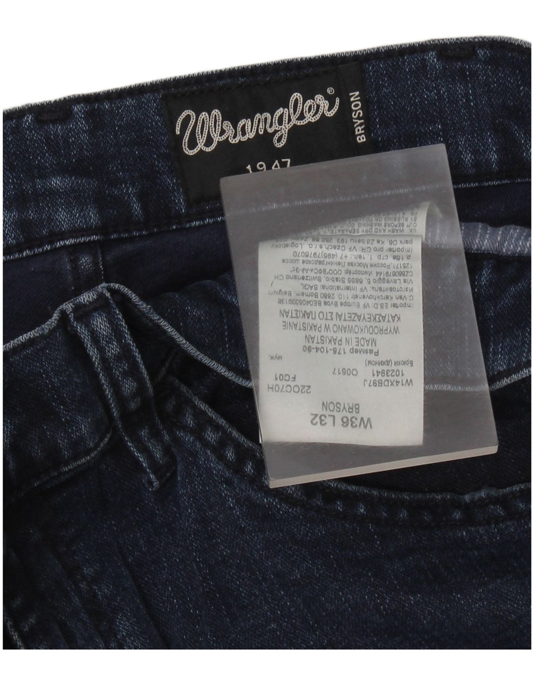 Wrangler Jean Skinny Bryson Homme Bleu W36 L30 Coton