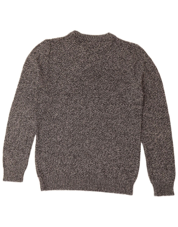 Jack & Jones Pull Col Rond Homme Gris Moyen Moucheté Coton