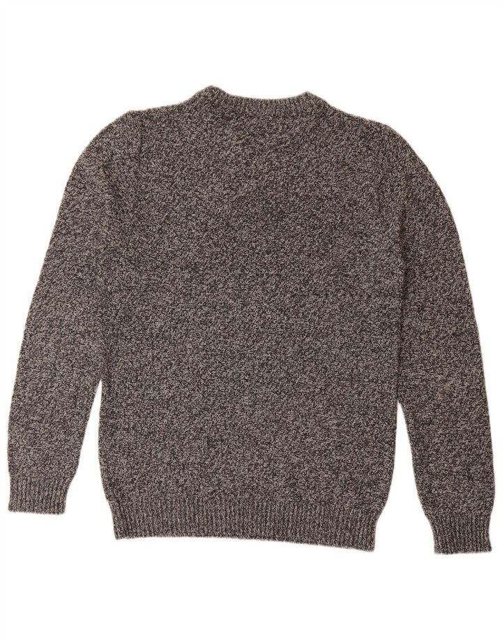 Jack & Jones Pull Col Rond Homme Gris Moyen Moucheté Coton