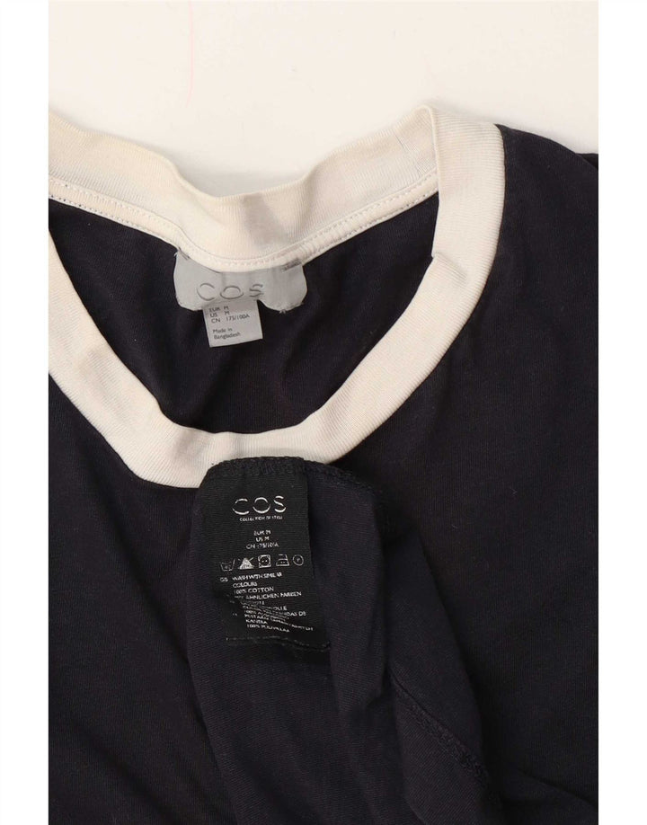 Cos T-Shirt Homme Top Bleu Marine Moyen Coton