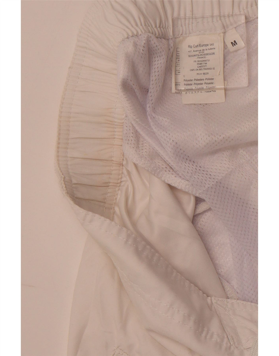 RIP CURL Short de bain graphique pour homme en polyester color block blanc moyen