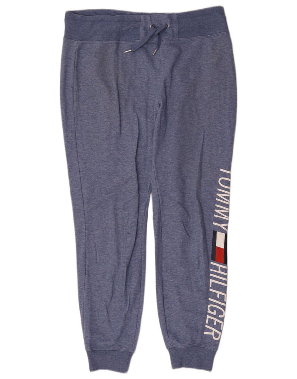 Tommy Hilfiger Pantalon de survêtement pour femme UK 14 Large Bleu Sports