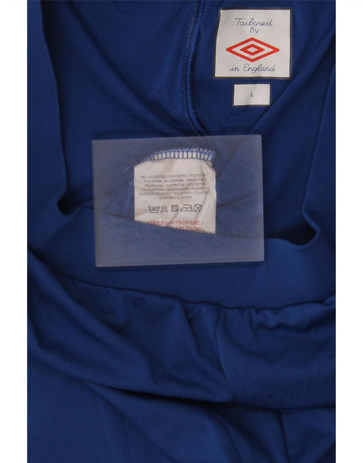 Umbro Short de Sport Homme Grand Bleu Polyester