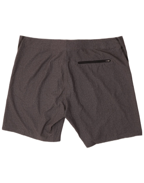 C&A Short de Bain Graphique Homme 2XL Gris Polyester