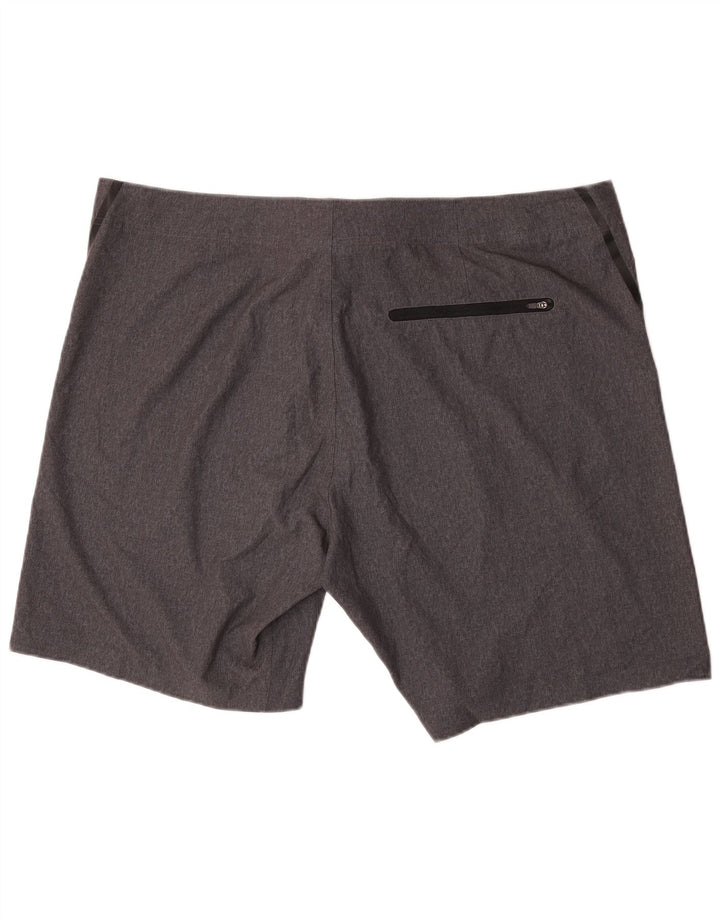 C&A Short de Bain Graphique Homme 2XL Gris Polyester