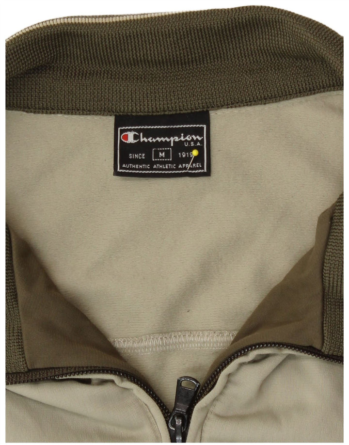 Champion Veste de Survêtement Homme Beige Moyen Polyester