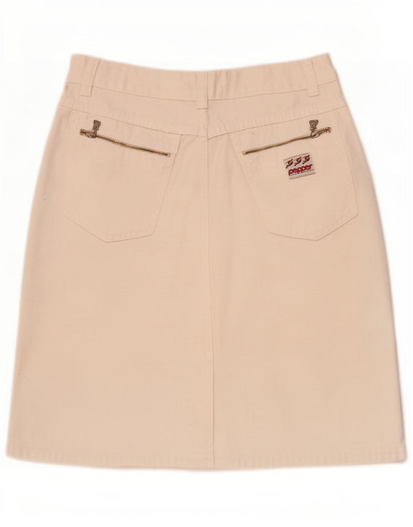 Jupe en jean femme vintage 2XS W23 Blanc