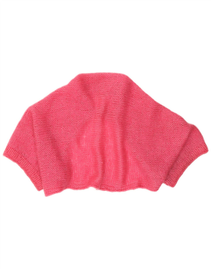 vintage Femmes Boléro Jumper Taille Unique Rose
