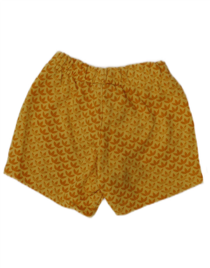ADIDAS Baby Boys Graphic Sport Shorts 6-9 Months  Yellow Spotted Cotton