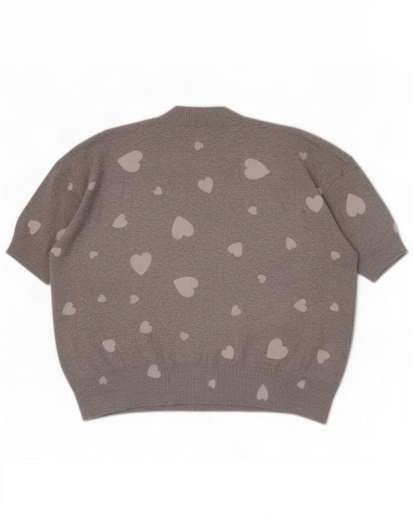 Marks & Spencer Pull à manches courtes et col roulé pour femme UK 18 XL Gre