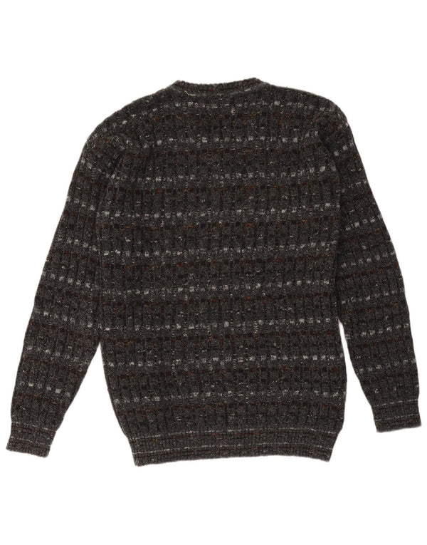 West Port Pull col V pour femme UK 18 XL Gris rayé