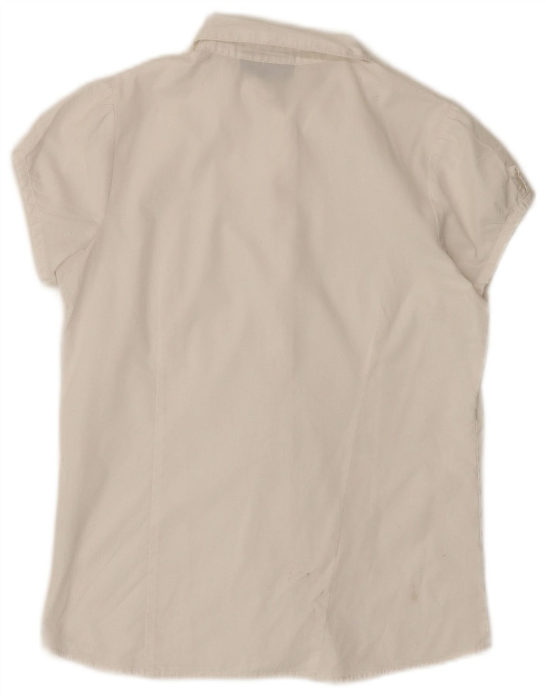 IZOD Chemisier à manches courtes et volants pour fille 14-15 ans Blanc Taille L