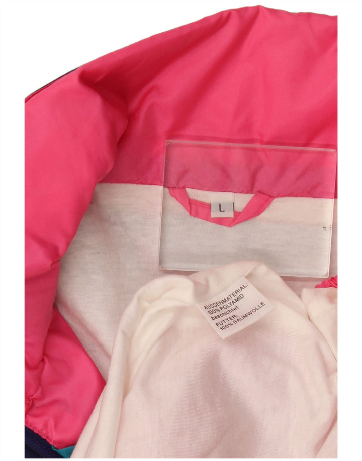 vintage Mens Anorak Jacket UK 40 Grand Pink Colourblock Polyamide