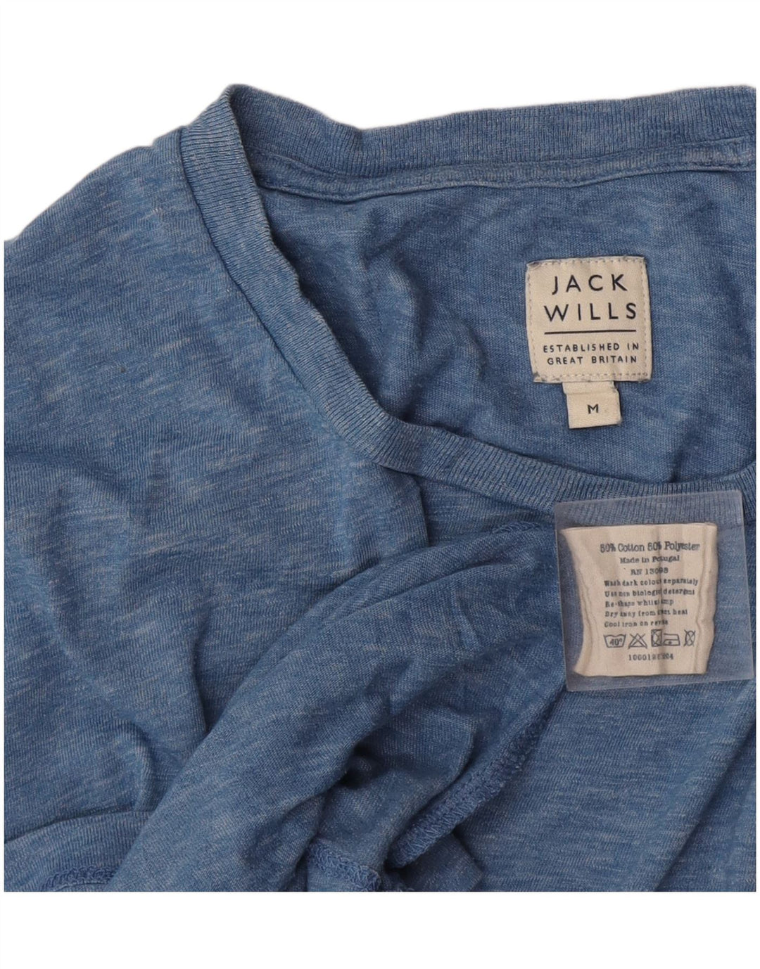 Jack Wills T-Shirt Homme Bleu Moyen Moucheté Coton