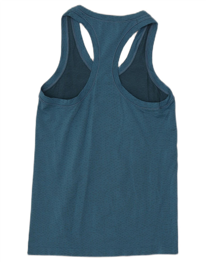 ATHLETA Débardeur pour femme UK 8 Petit nylon à pois bleu