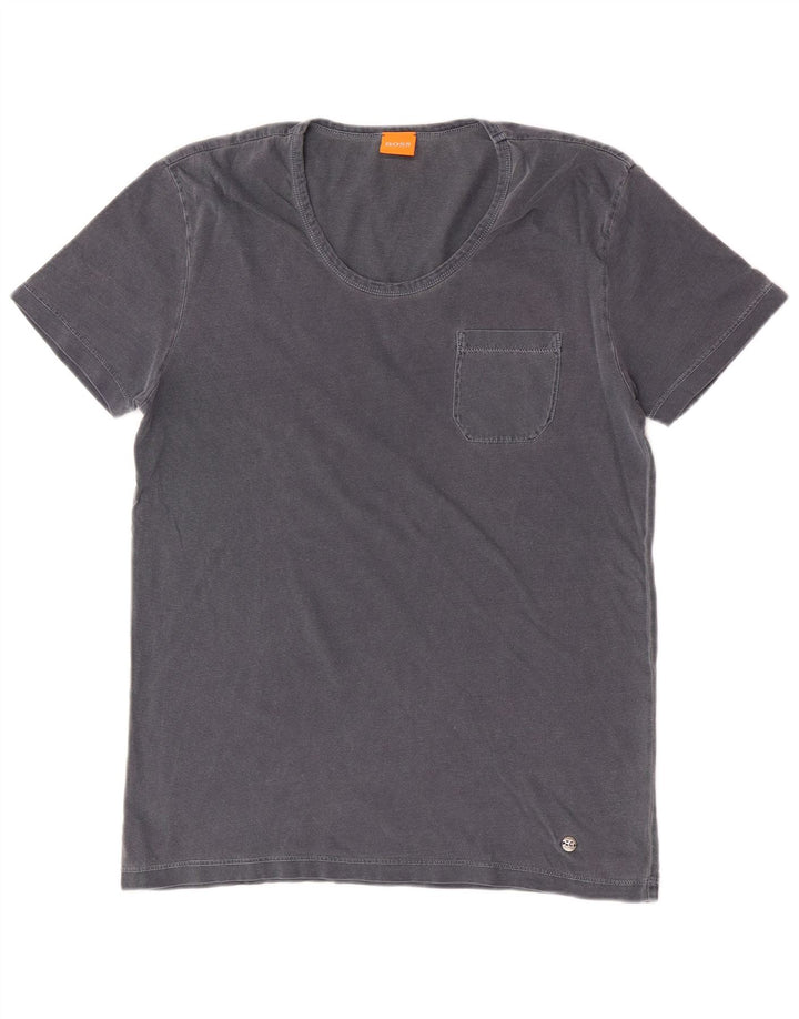 Hugo Boss Hommes T-Shirt Top Petit Gris