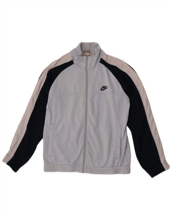 Nike Veste de survêtement pour homme UK 35/37 Petit Bleu Colorblock Polyester