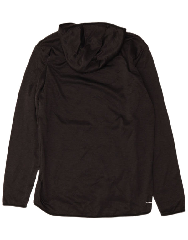 Adidas Pull à capuche Climawarm Graphic pour homme Noir moyen Polyester