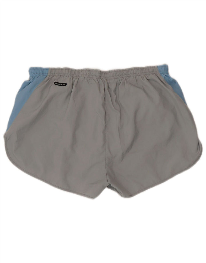 Nike Short de sport Dri Fit pour homme en polyester color block gris moyen