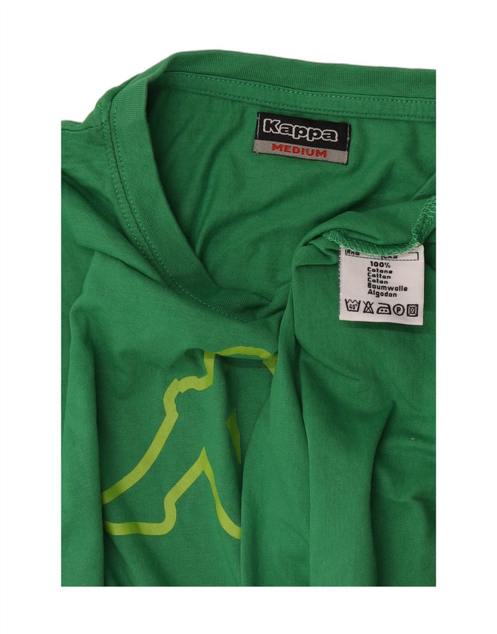 Kappa T-Shirt Graphique Homme Vert Moyen Coton