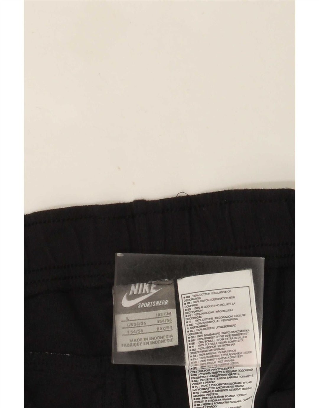 Nike Short de sport pour homme en coton noir Taille L