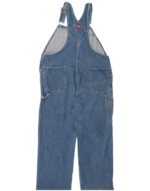 Dickies Salopette Carpenter Homme Jean Droit W40 L30 Bleu Coton