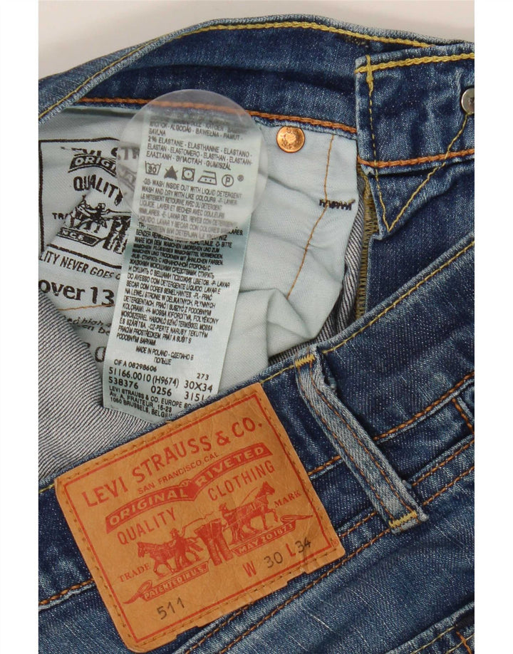 Levi's Jean Slim 511 Femme W30 L34 Bleu Coton